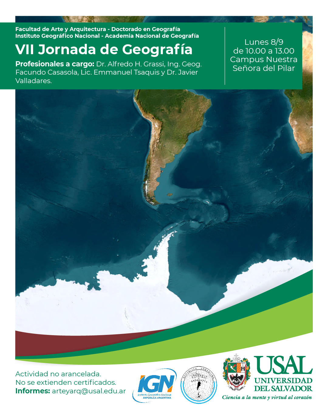 Portada de la actividad DVRID 133/25: VII Jornada de Geografía del Doctorado en Geografía
