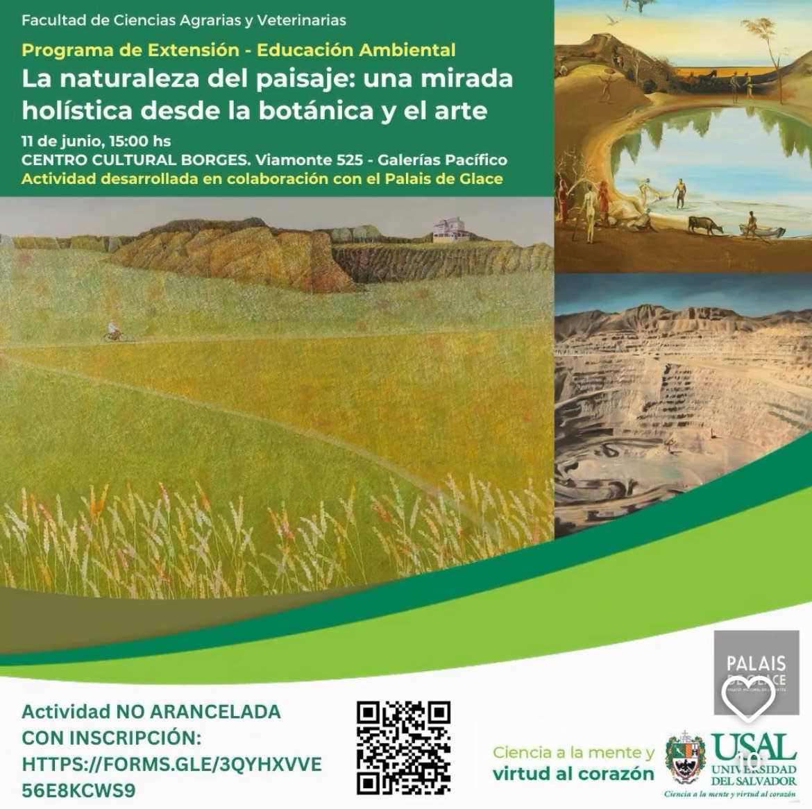 Portada de la actividad La naturaleza del paisaje: una mirada holística desde la botánica y el arte.