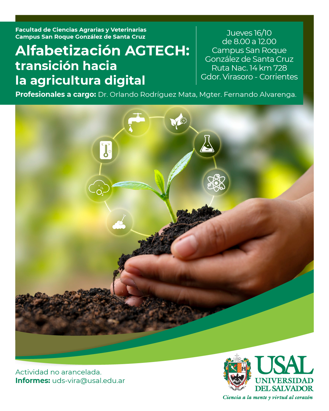 Portada de la actividad Alfabetización AGTECH: transición hacia la agricultura digital.