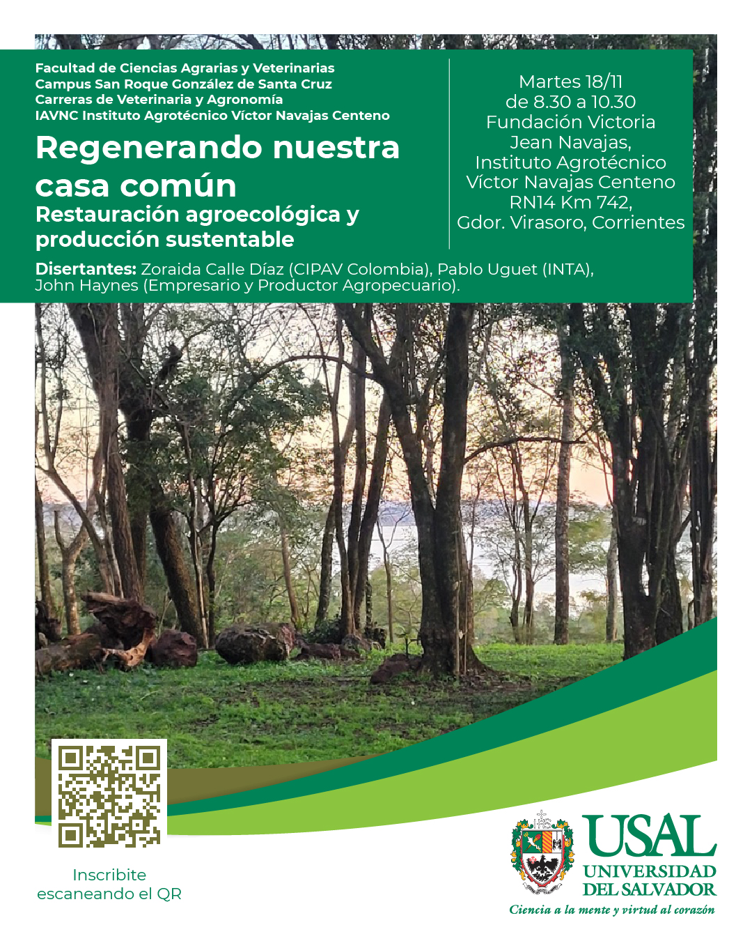 Portada de la actividad Regenerando nuestra casa común. Restauración agroecológica y producción sustentable.