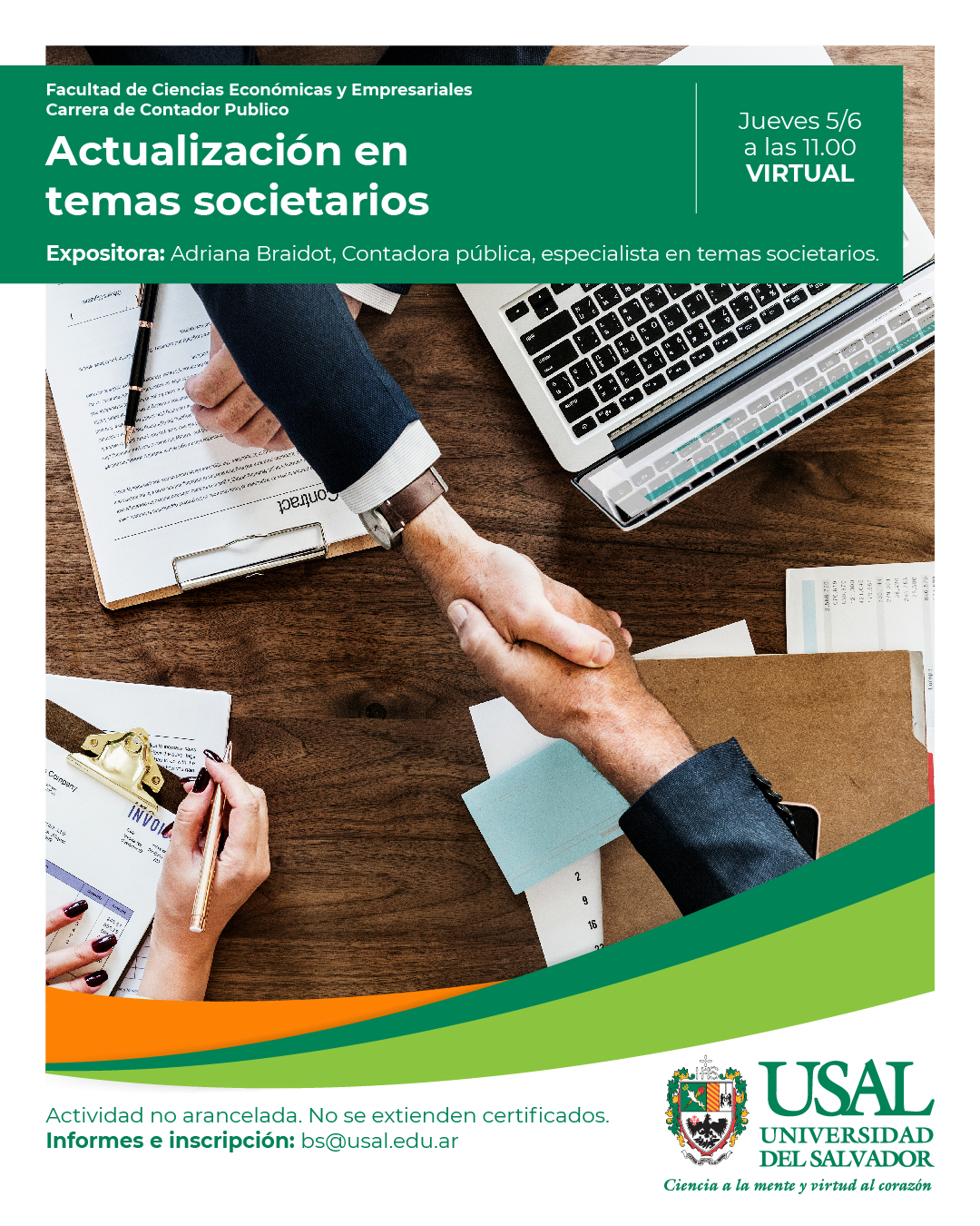 Portada de la actividad Actualización en temas societarios. Disp Decanal Nro 237/25