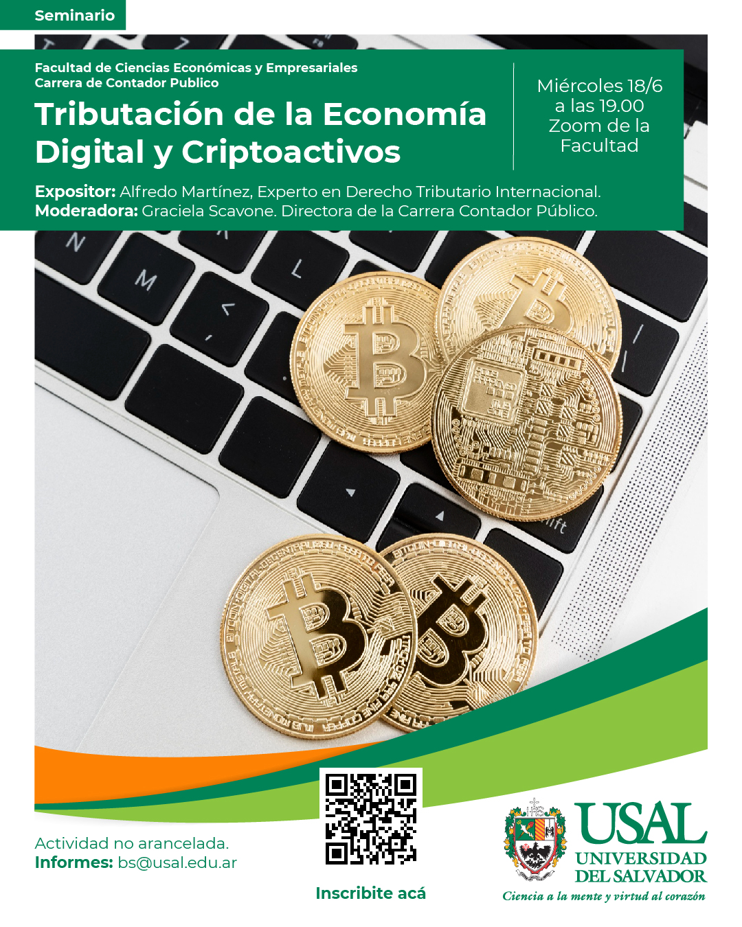 Portada de la actividad Seminario de Tributación de la Economía Digital y Criptoactivos