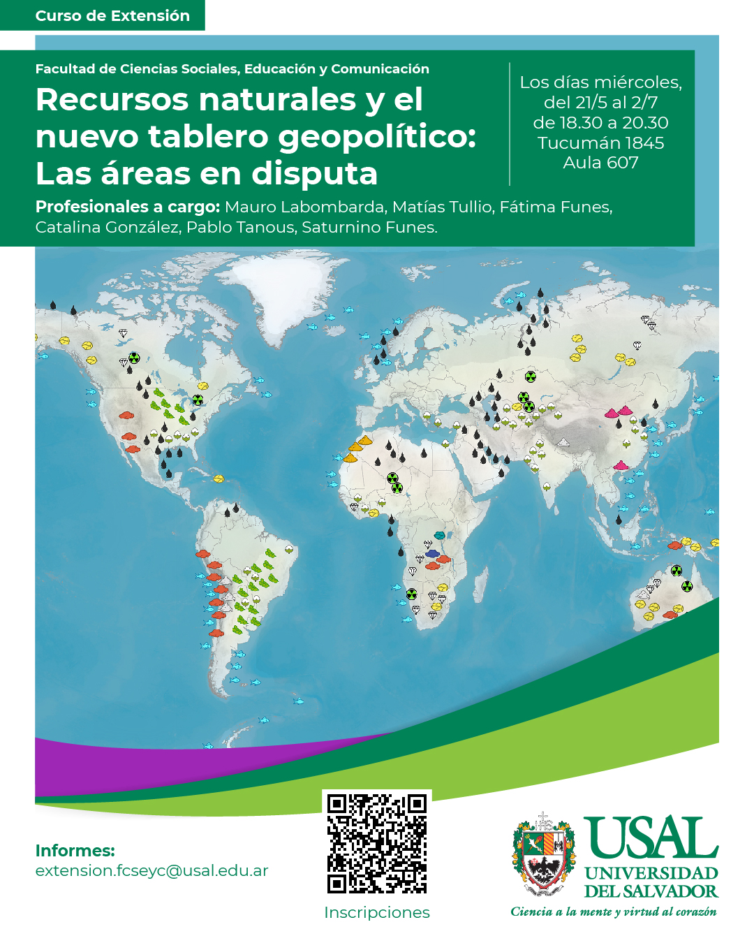 Portada de la actividad Recursos naturales y el nuevo tablero geopolítico: Las áreas en disputa (DD: 58/25)
