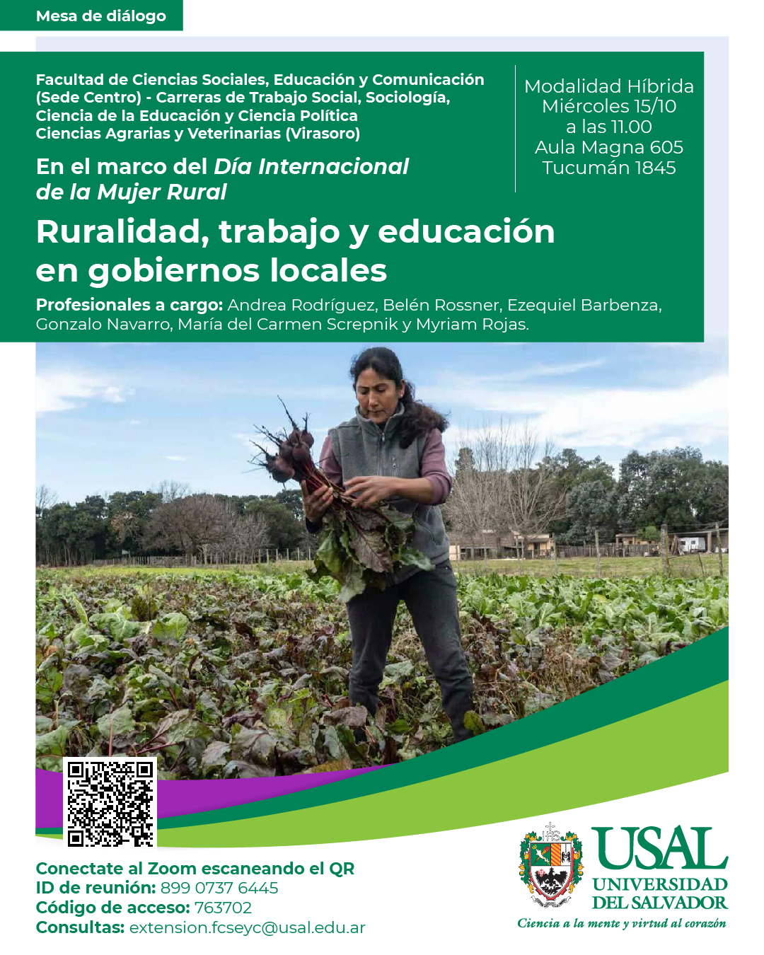 Portada de la actividad Mesa de diálogo: “Ruralidad, trabajo y educación en gobiernos  locales”