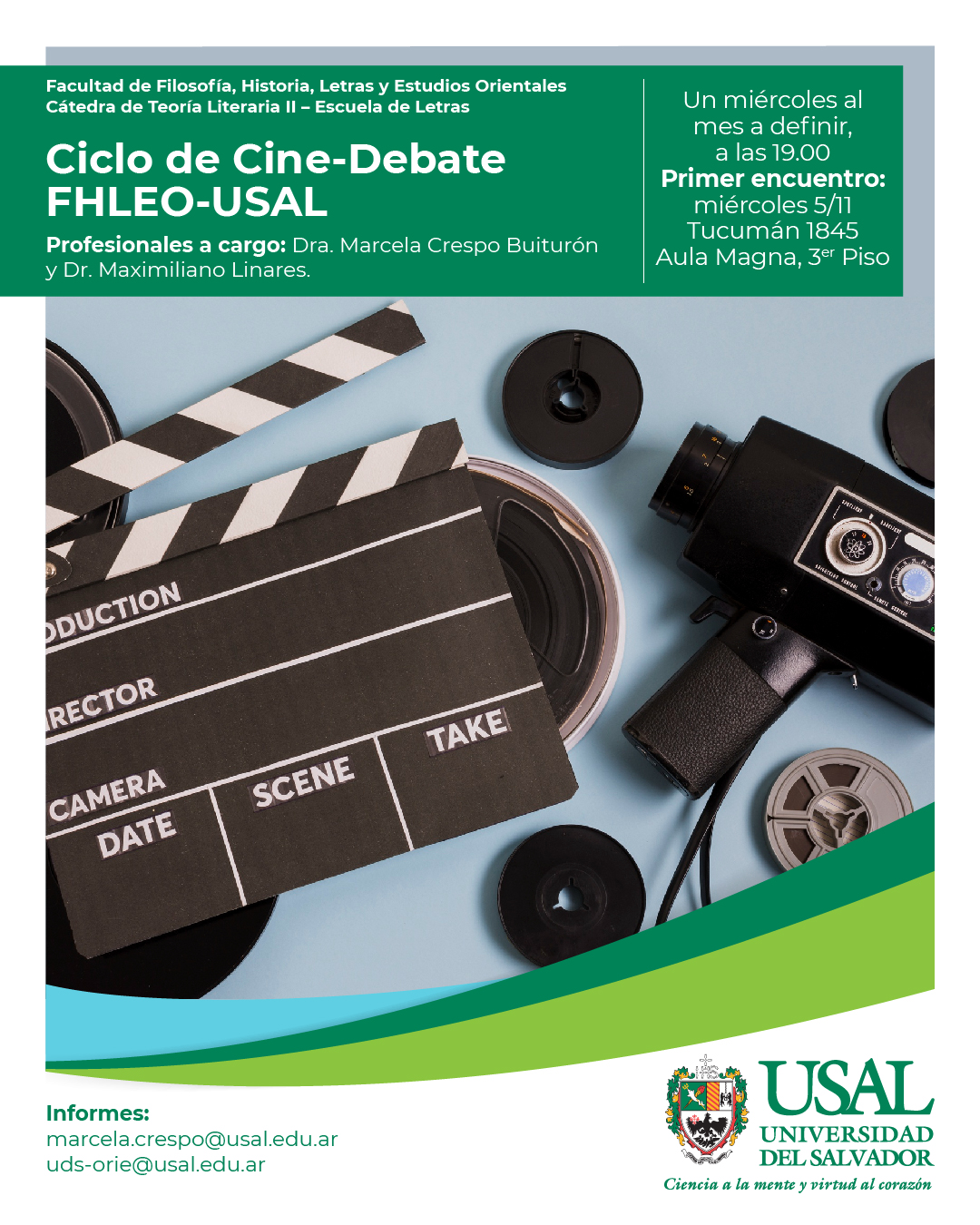 Portada de la actividad Ciclo de Cine-Debate FHLEO-USAL (D.D. 154/25)