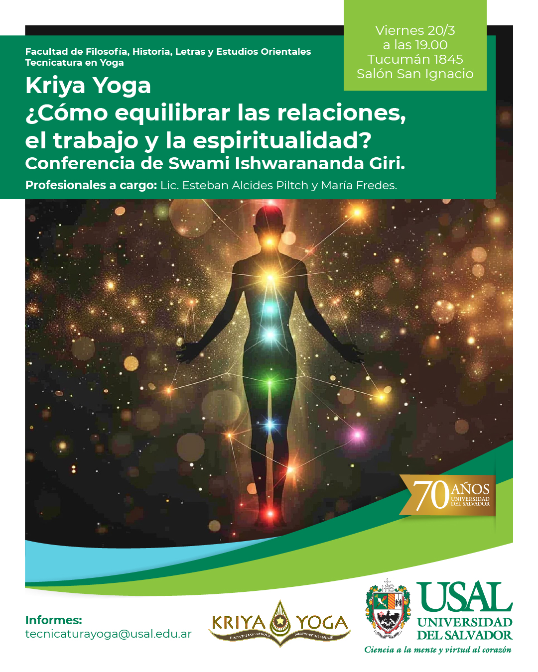 Portada de la actividad Kriya Yoga – ¿Cómo equilibrar las relaciones, el trabajo y la espiritualidad? (RV 21/26)