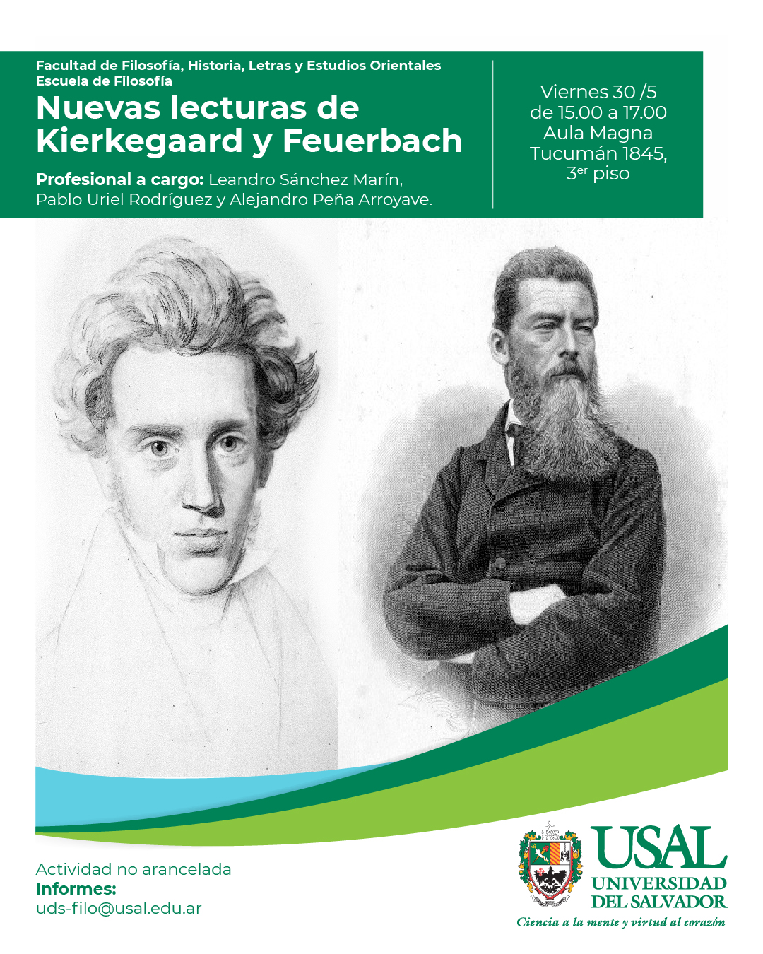 Portada de la actividad Nuevas lecturas de Feuerbach y Kierkegaard (R.VRID. 90/25)