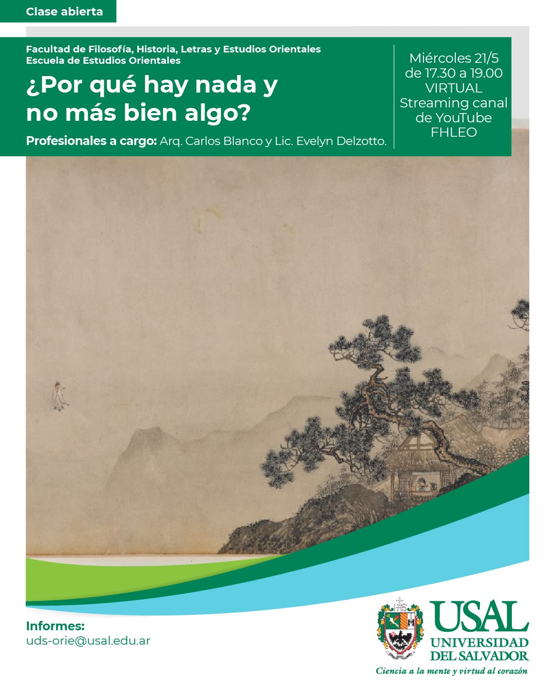 Portada de la actividad Clase abierta: ¿Por qué hay nada y no más bien algo?
