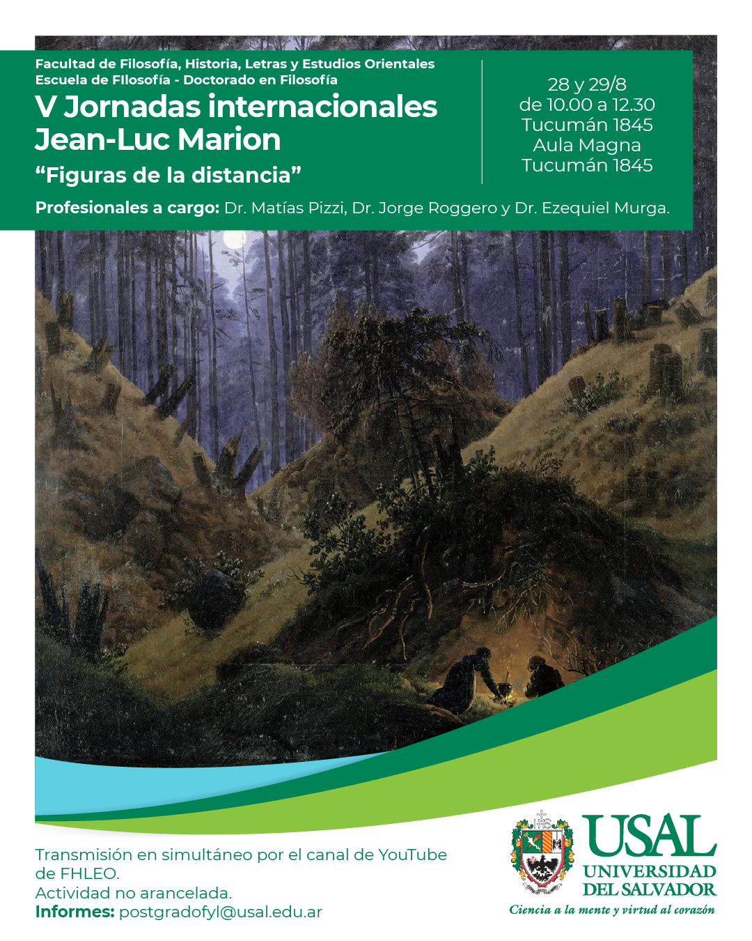 Portada de la actividad V Jornadas internacionales Jean-Luc Marion “Figuras de la distancia” (RVRID 130/25)