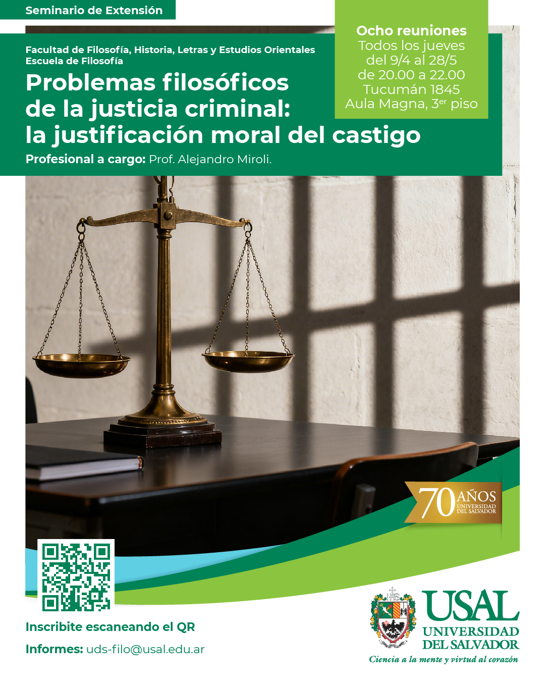 Portada de la actividad Problemas filosóficos de la justicia criminal: la justificación moral del castigo. (RV 15/26)