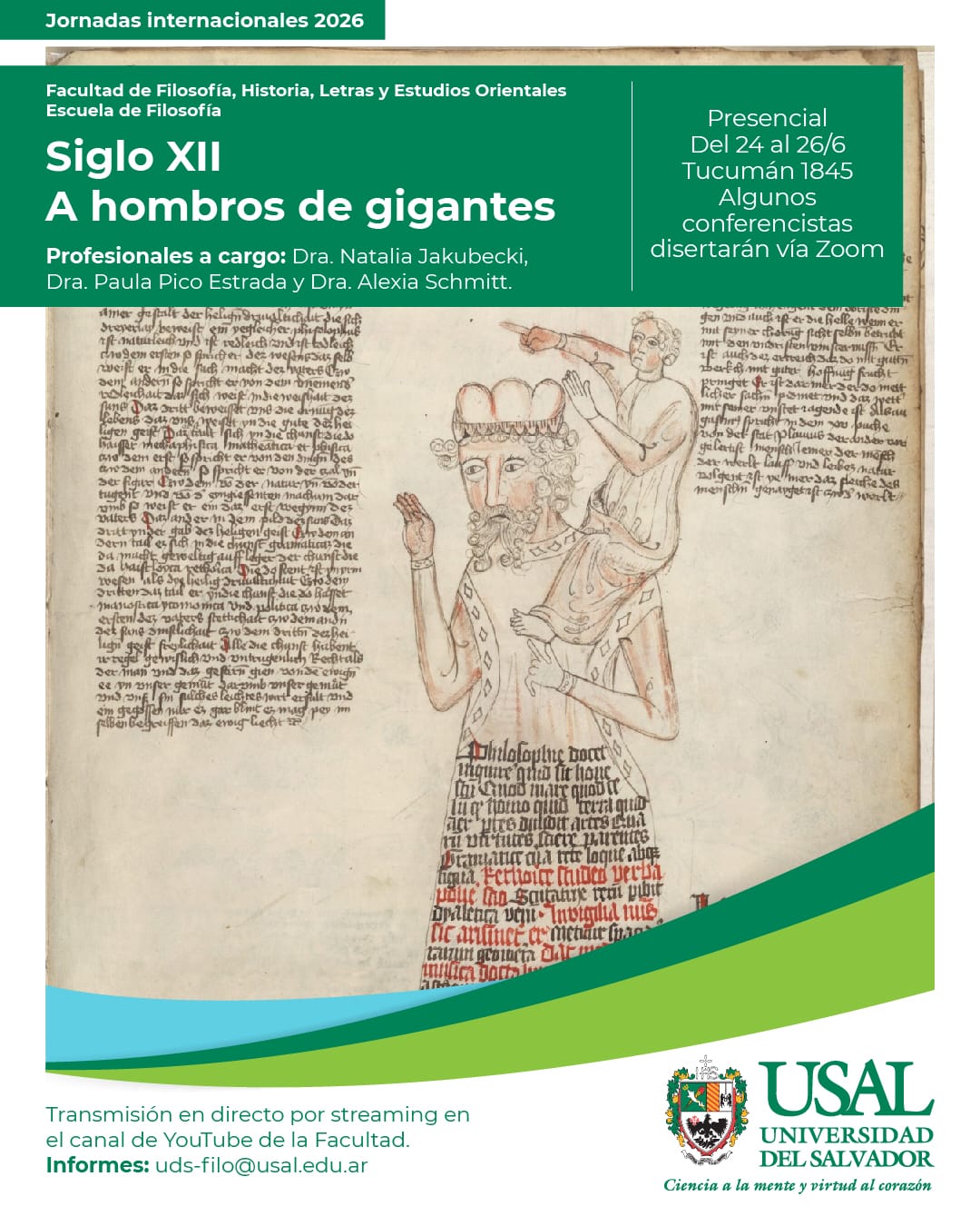 Portada de la actividad Jornadas internacionales 2026: “Siglo XII. A hombros de gigantes