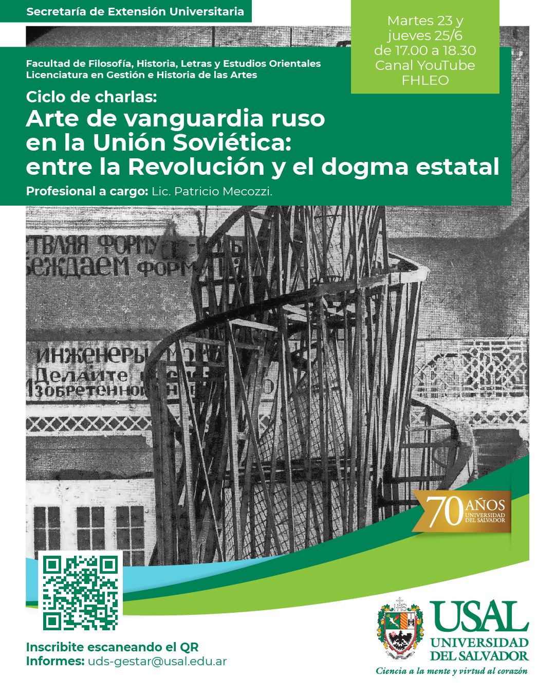 Portada de la actividad Ciclo de charlas: Arte de vanguardia ruso en la Unión Soviética:  entre la Revolución y el dogma estatal (DVRID 105/26)