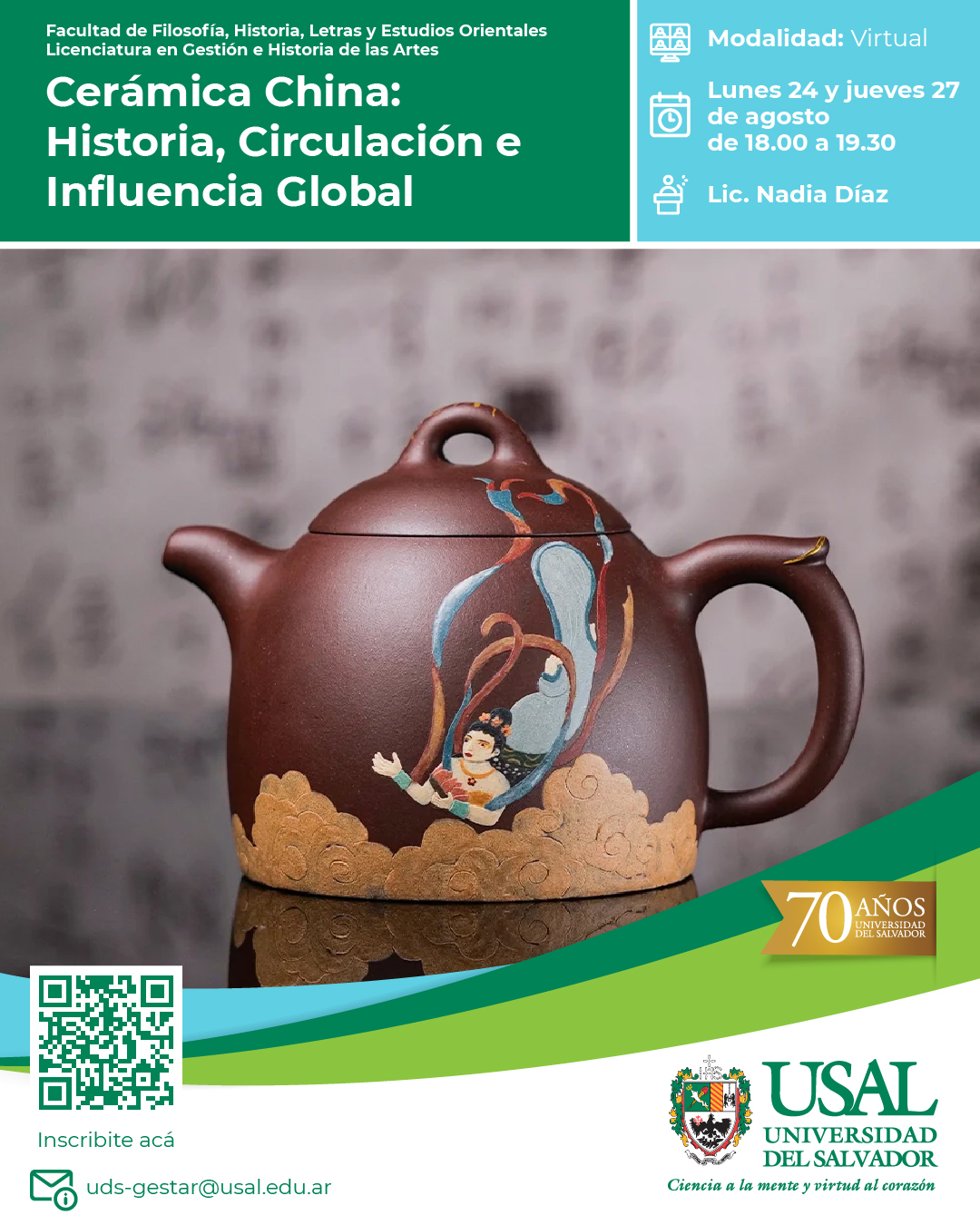Portada de la actividad Cerámica china: Historia, Circulación e Influencia Global (DVRID 159/26)