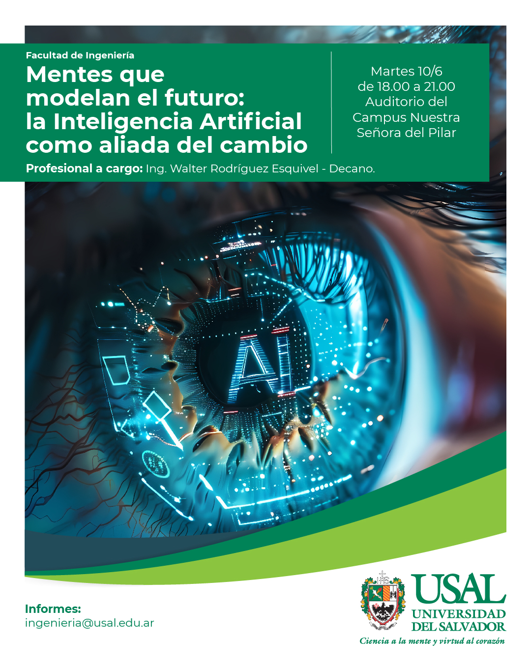 Portada de la actividad Mentes que Modelan el Futuro: La Inteligencia Artificial como Aliada del Cambio.