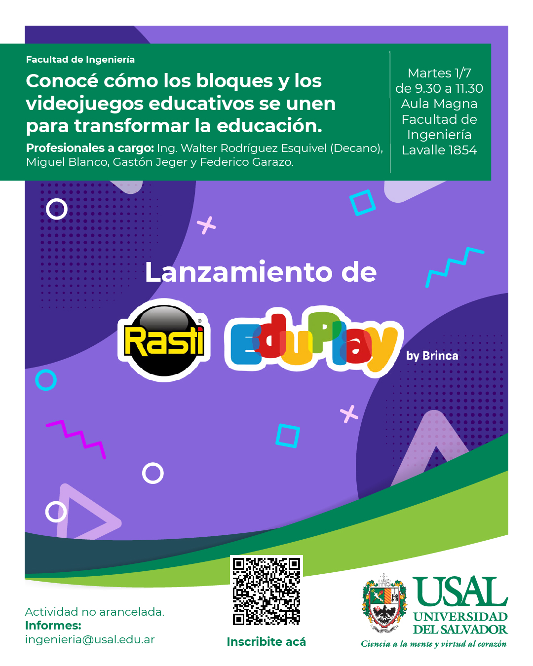 Portada de la actividad Lanzamiento de Rasti Eduplay. Conocé cómo los bloques y los videojuegos educativos se unen para transformar la educación.