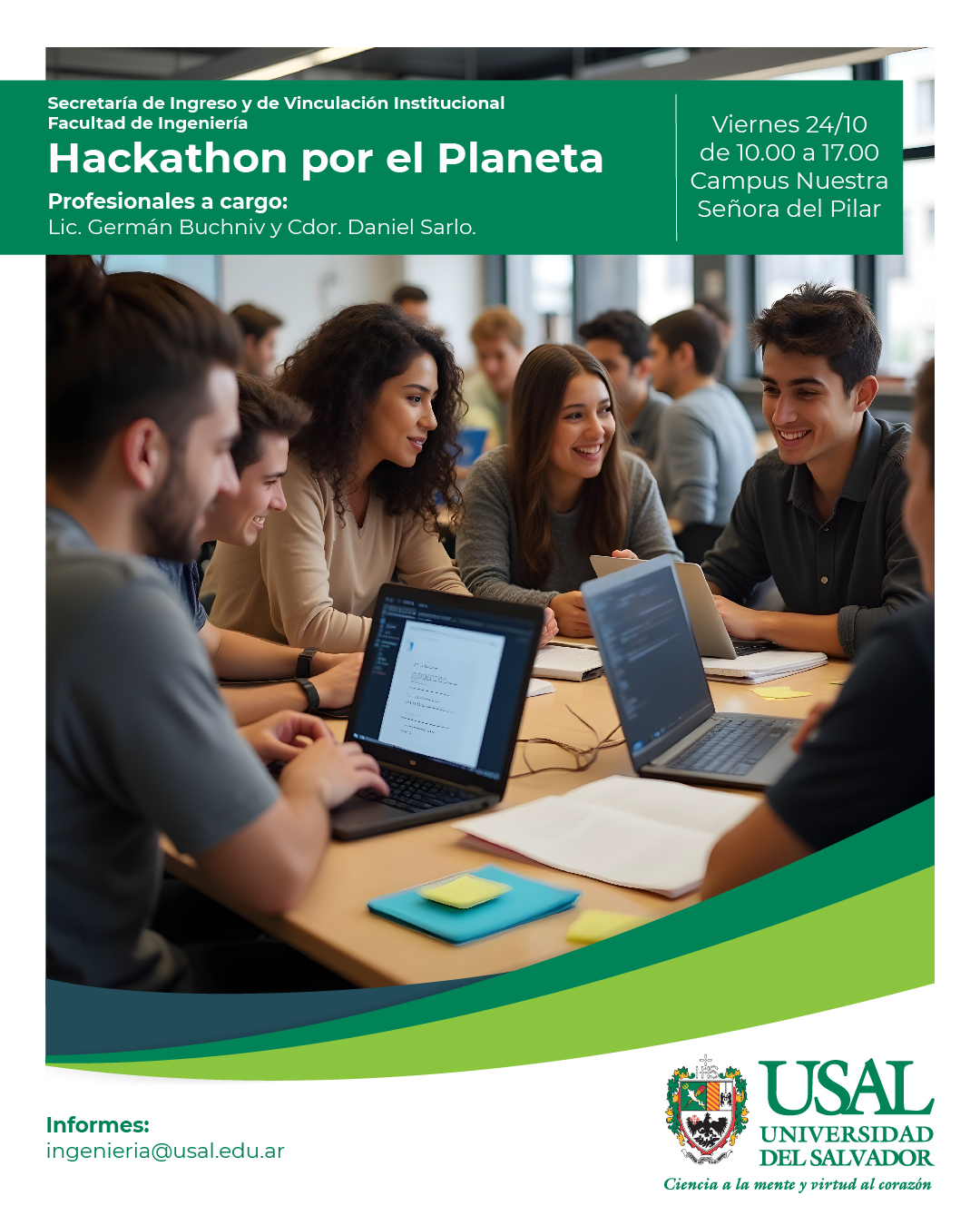 Portada de la actividad Hackathon por el Planeta