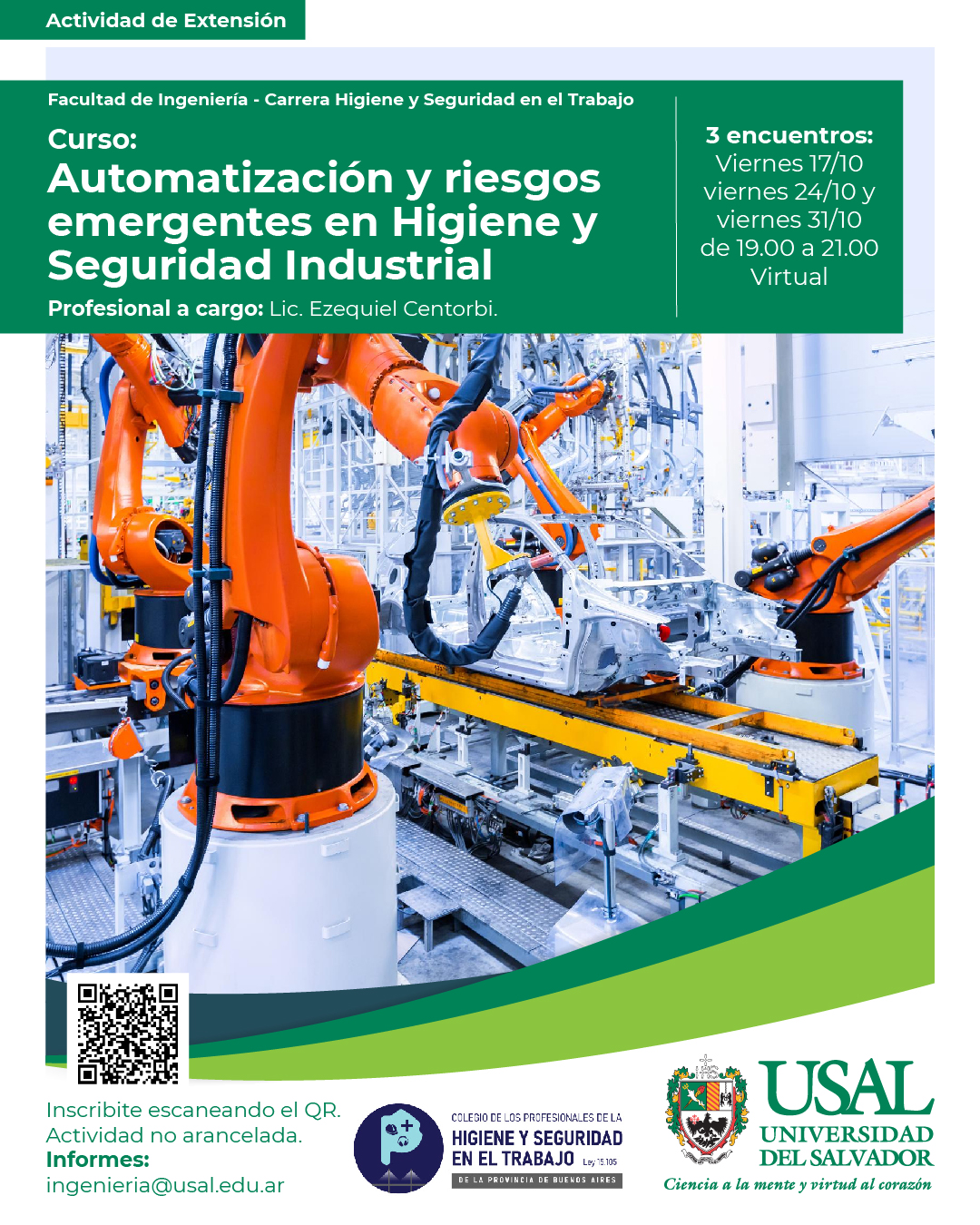Portada de la actividad AUTOMATIZACIÓN Y RIESGOS EMERGENTES EN HIGIENE Y SEGURIDAD INDUSTRIAL