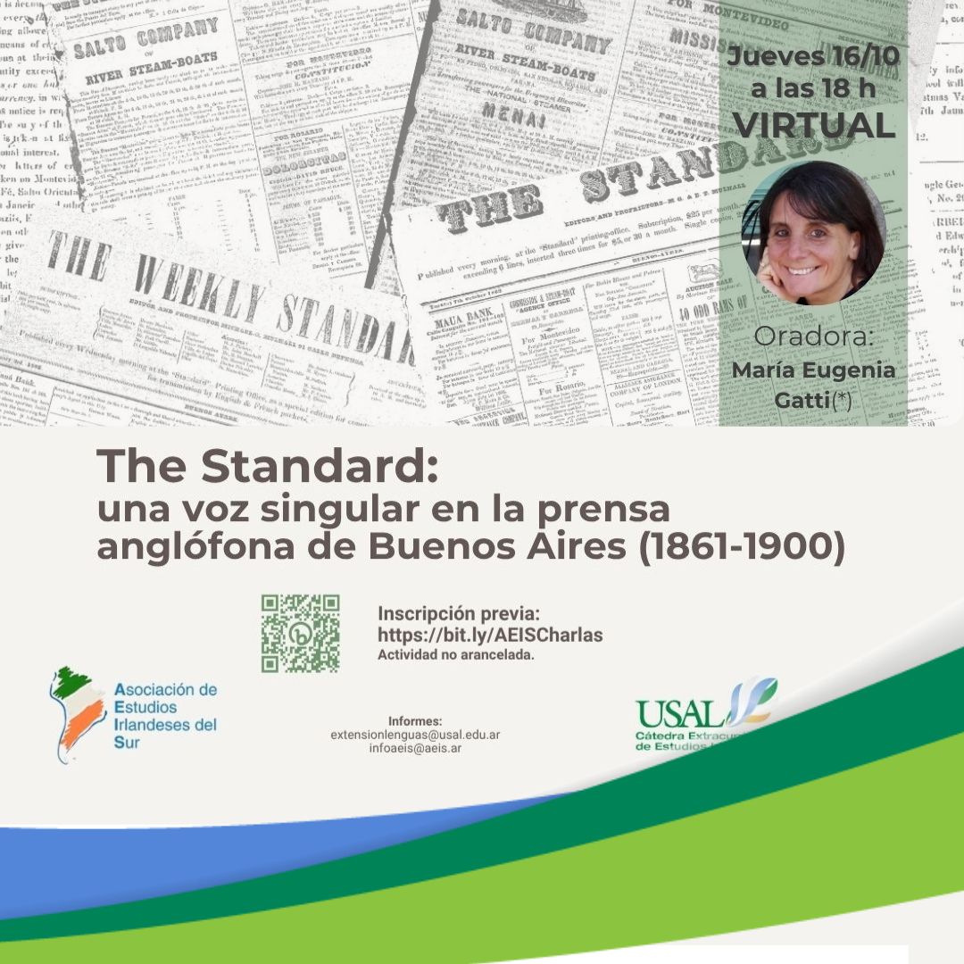 Charla: The Standard: una voz singular en la prensa anglófona de Buenos Aires (1861-1900) (16/10)