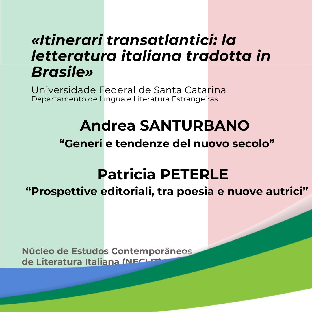 Conferencia «Itinerari transatlantici: la letteratura italiana tradotta in Brasile» (21/10)