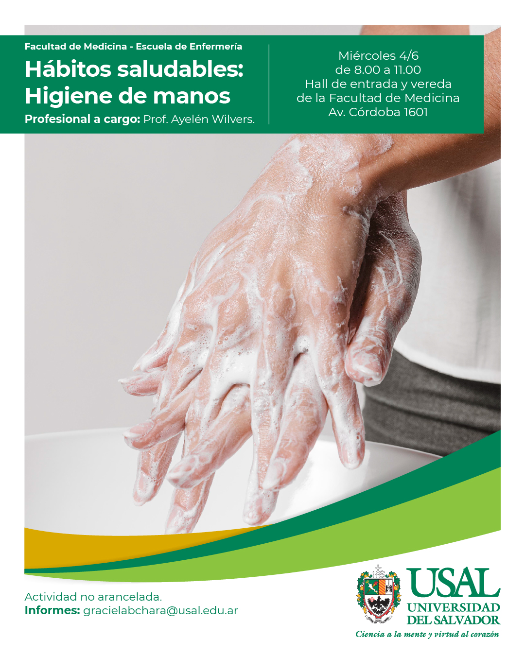 Portada de la actividad Hábitos Saludables: Higiene de manos.