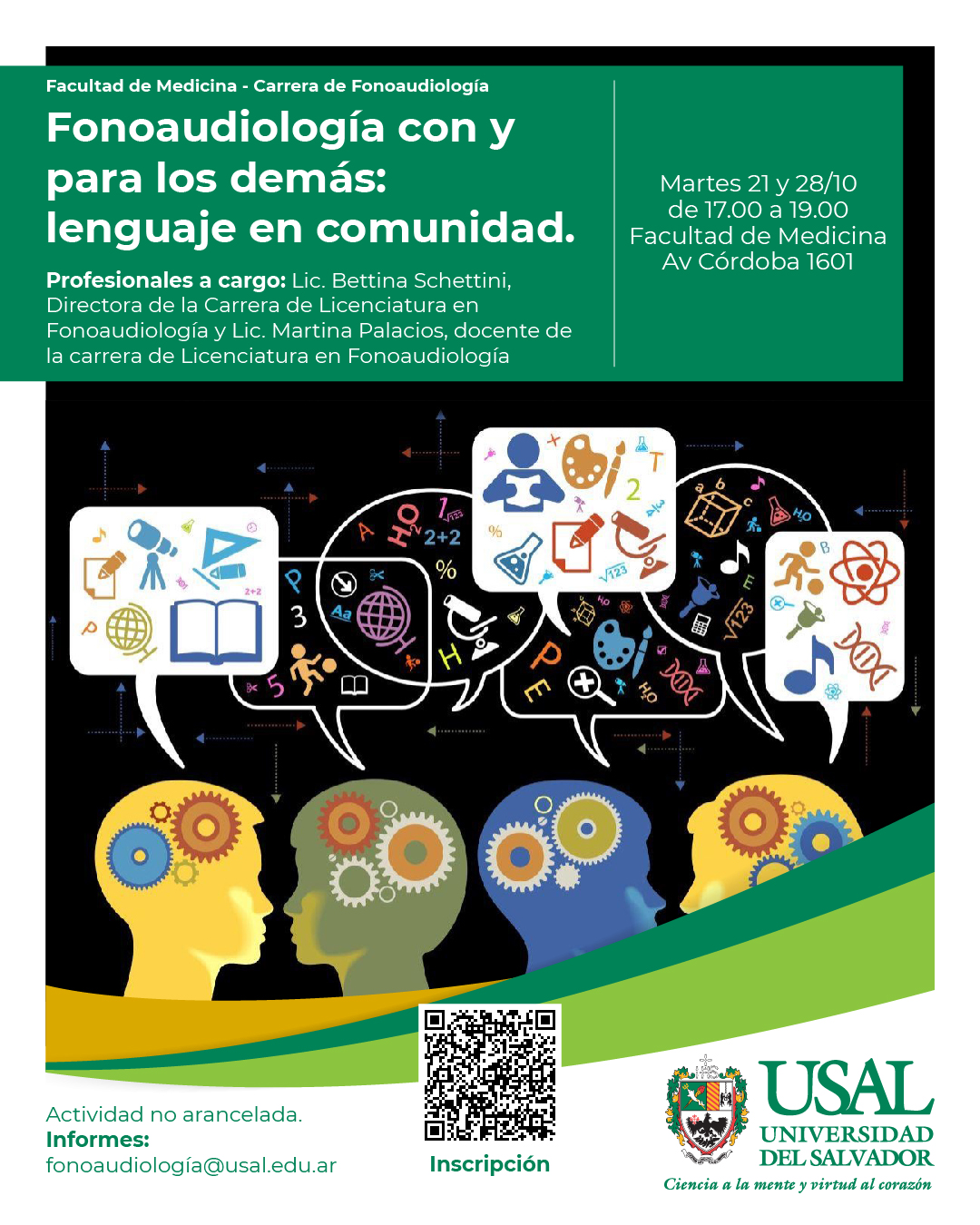 Portada de la actividad Fonoaudiología con y para los demás: lenguaje en comunidad.