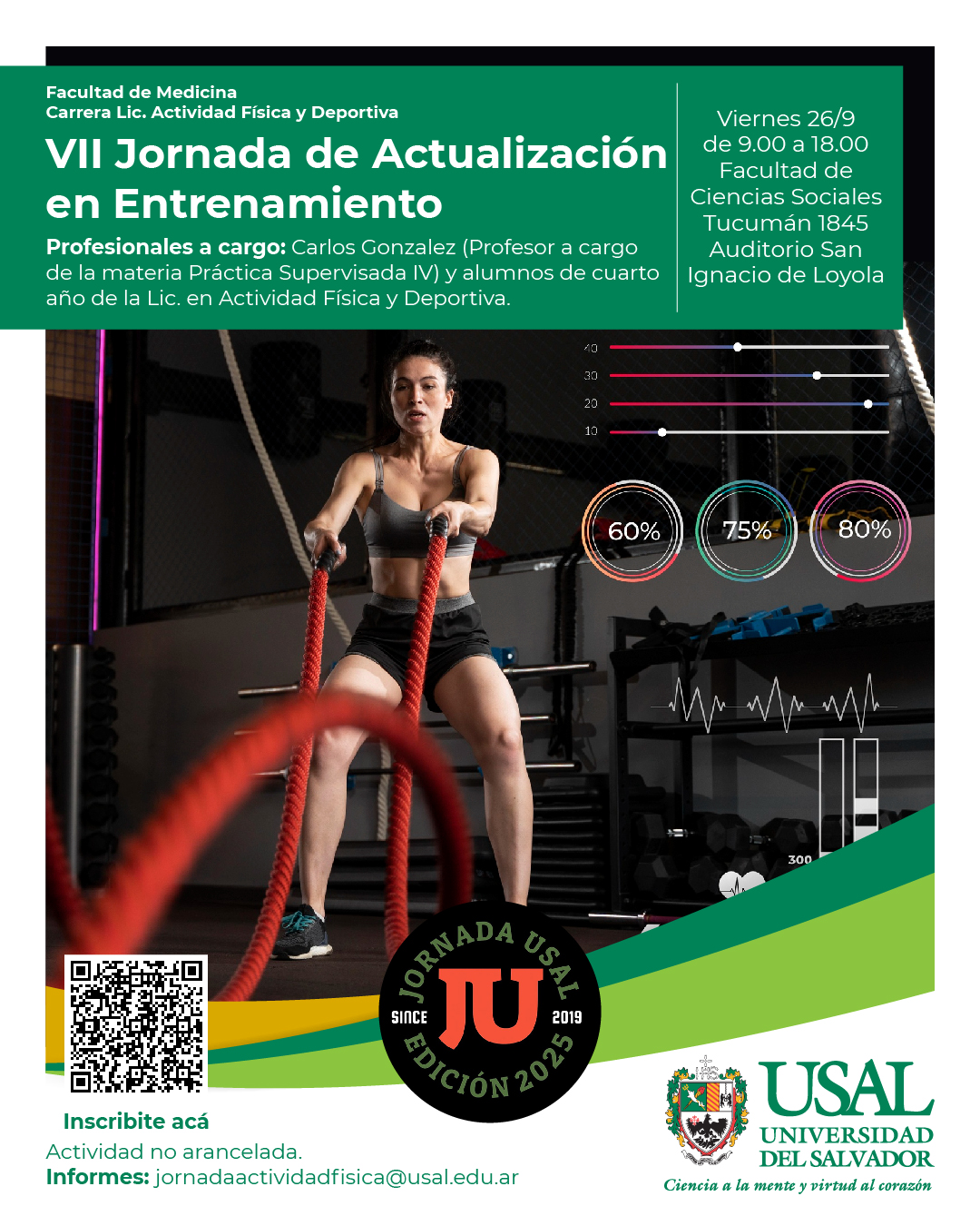 Portada de la actividad VII Jornada de Actualización en Entrenamiento