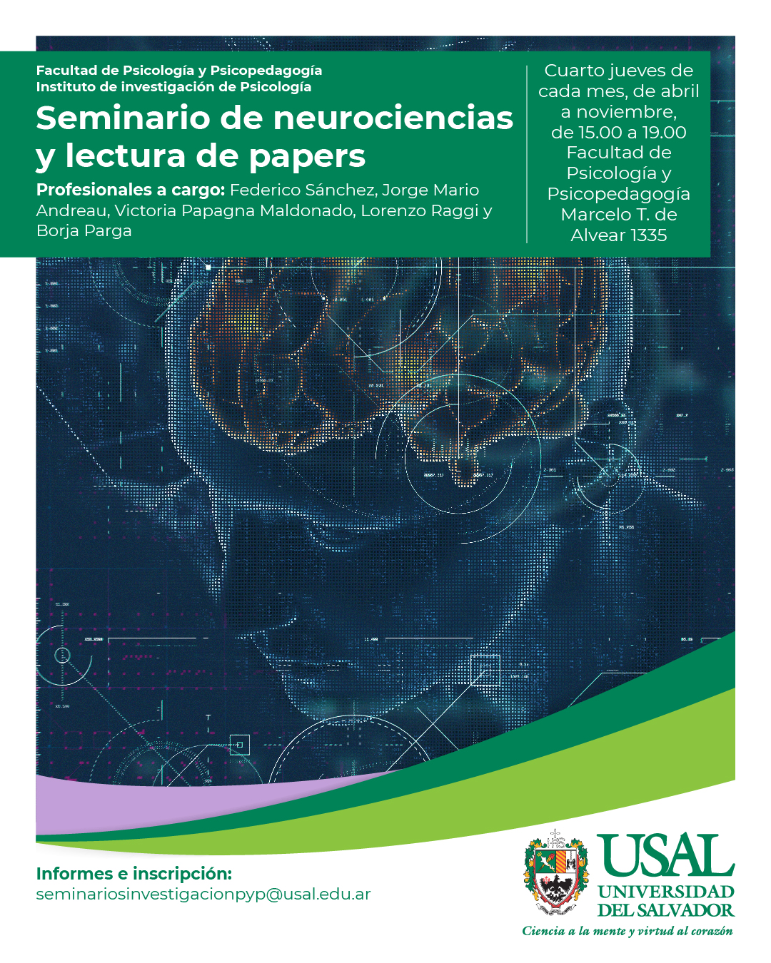 Portada de la actividad Seminario de neurociencias y lectura de papers (Resol. VRID 28/25)