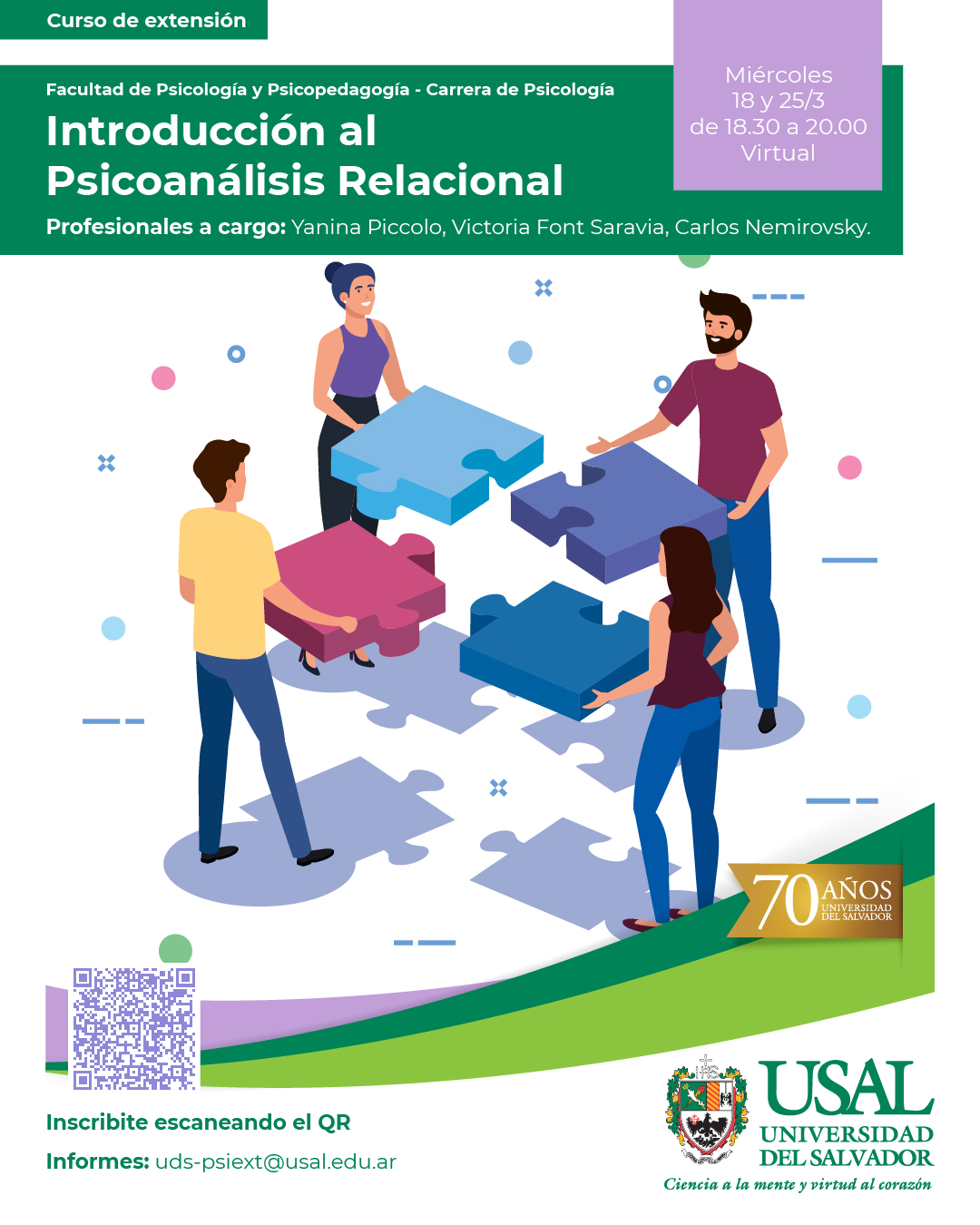 Portada de la actividad Introducción al psicoanálisis relacional