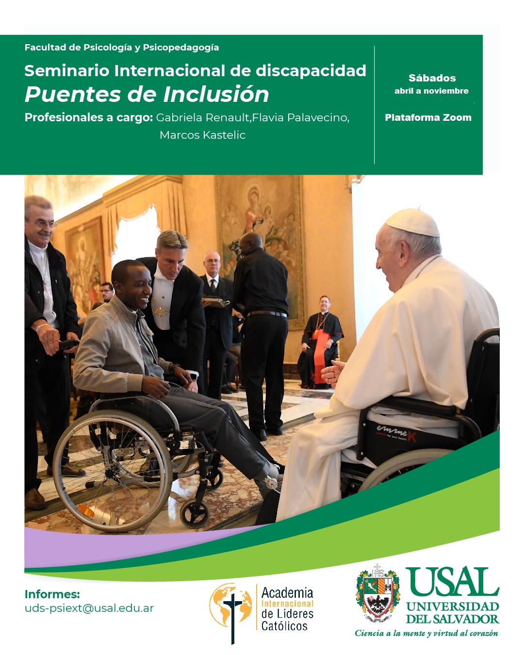 Portada de la actividad II Seminario Internacional de discapacidad: puentes de inclusión (Disp. 74/26)